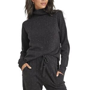 Bella Dahl Black Cashmere Speckled Turtleneck Sweater Size Women’s XS